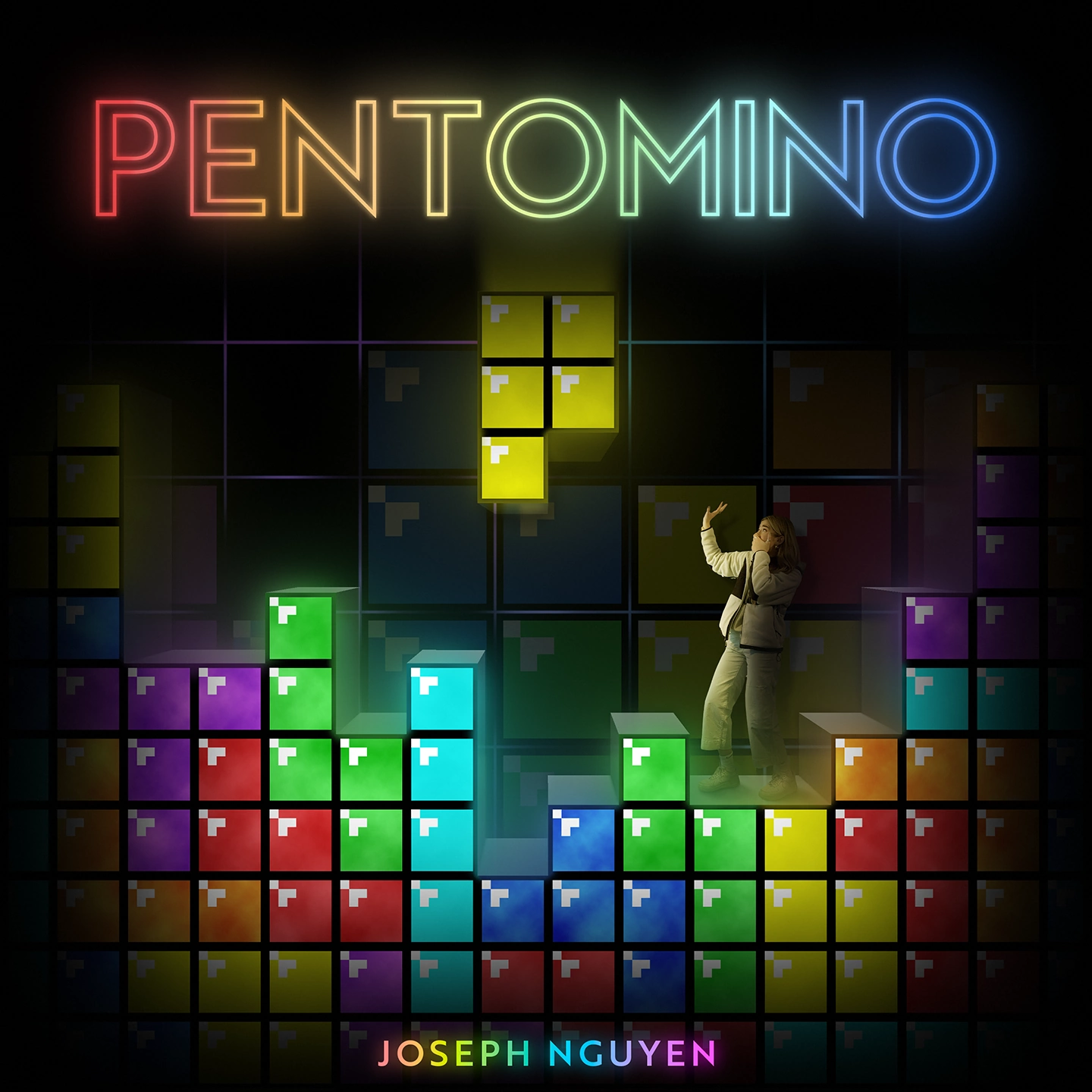 A made-up album cover named Pentomino